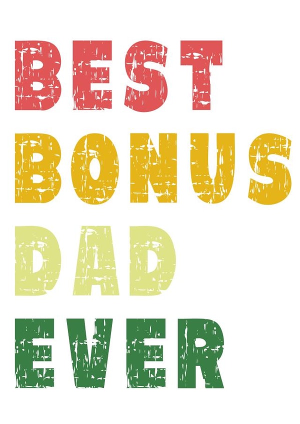 Father's Day, Birthday or Christmas Gift from Kid for Stepfather. created by Creative Agnes