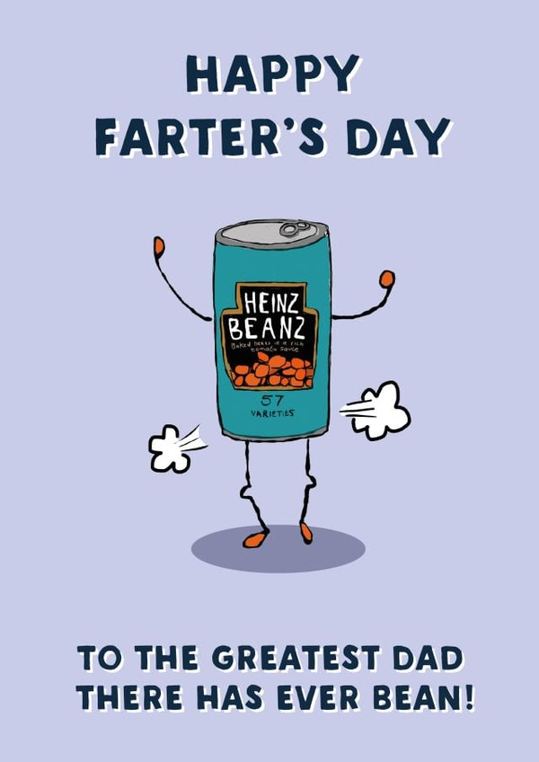 Fun Father's Day Card - Happy Farter's Day created by Artsy Gift Co