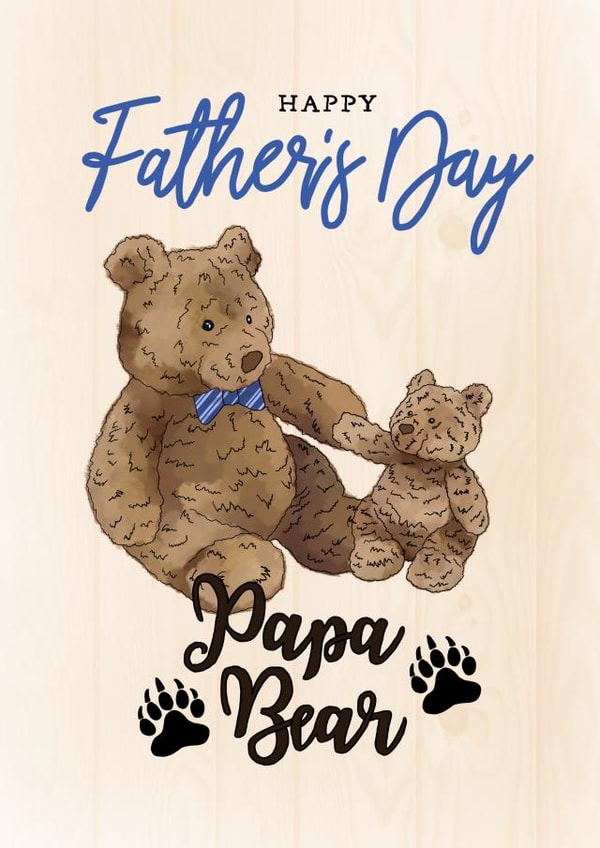 Happy Father's Day Papa Bear created by Dream Doodles