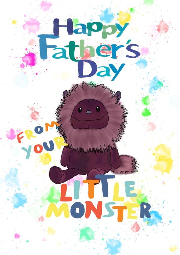 Happy Father's Day - Little Monster created by Dream Doodles