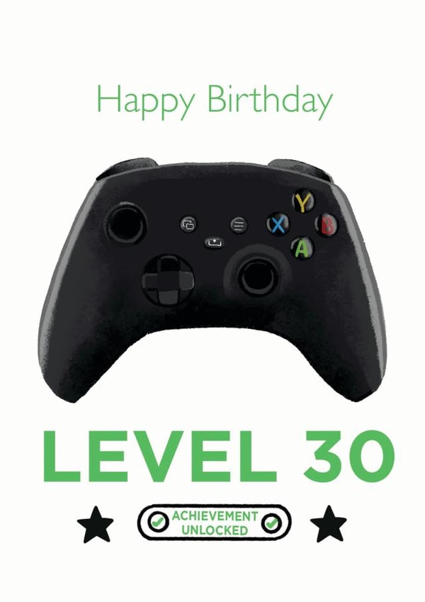 Happy 30th birthday to your gaming boyfriend or brother! created by SVHIllustration