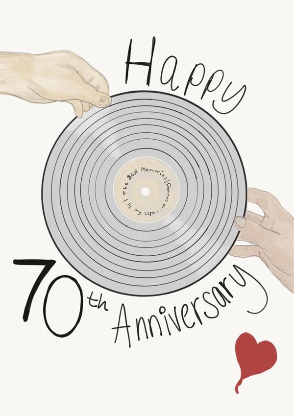 70th Anniversary Card created by Amelia Paveley
