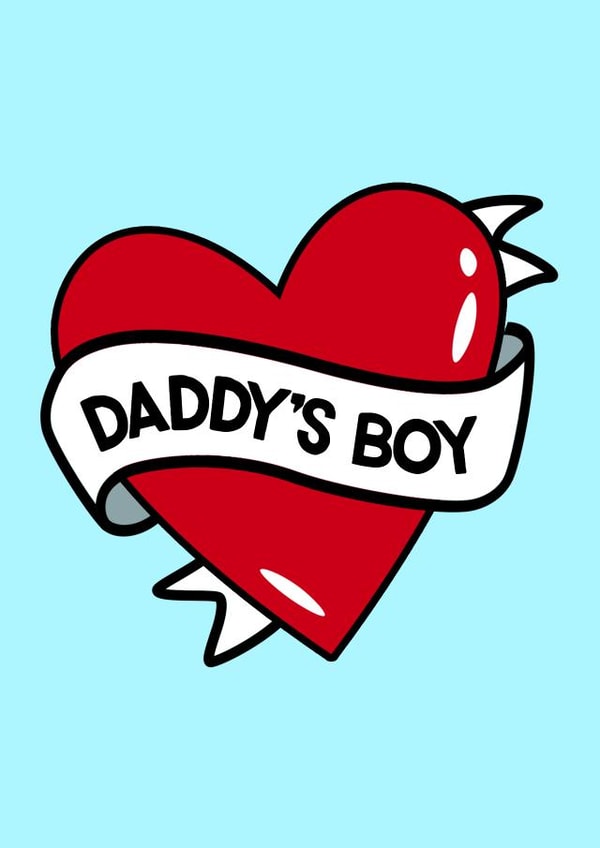 'Daddy's Boy' Tattoo Heart, Birthday Card created by Fighty Pants