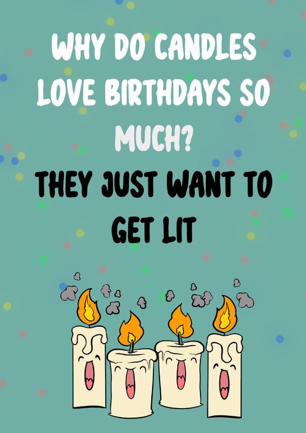 Lit Birthday Candles Joke created by Doublea