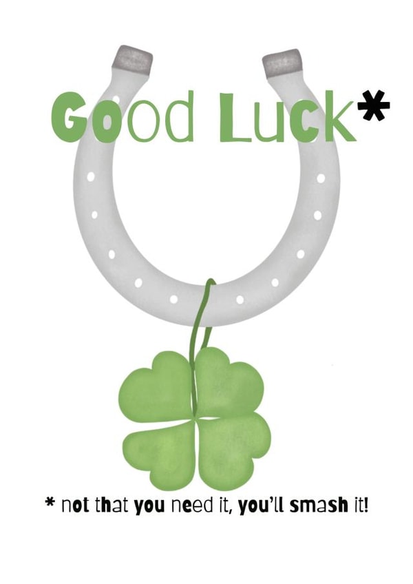 Good luck, you’ll smash it  created by Little Prints Fred Designs