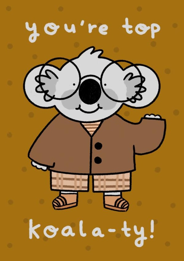 koala thank you card  created by everythinggggnice