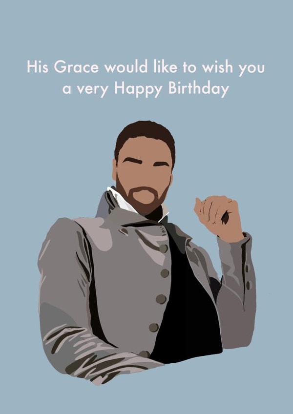 Bridgerton Duke Birthday Card created by Steph Yt Shop