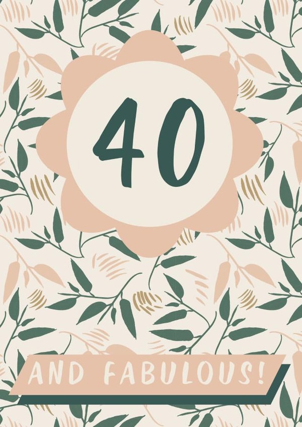 Forty and fab garden botanicals created by Kattern Design