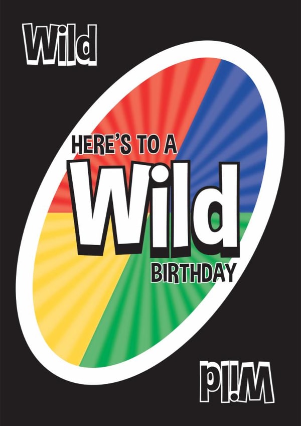 Birthday game inspired Wild card created by essjay