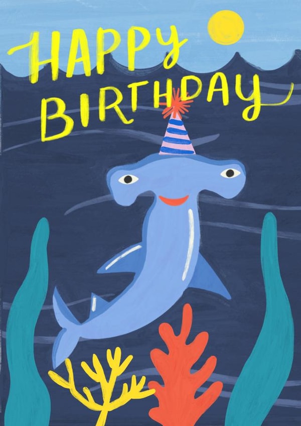 Hammer Shark Birthday Card created by Catalina Williams
