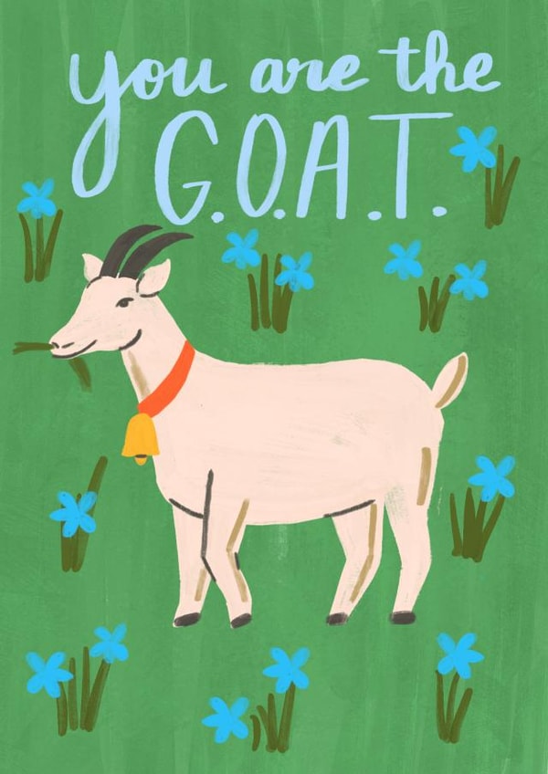 Greatest of All Time Card created by Catalina Williams