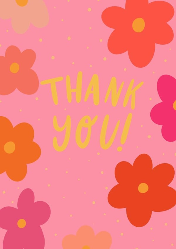 Floral Thank You card created by Finest Imaginary