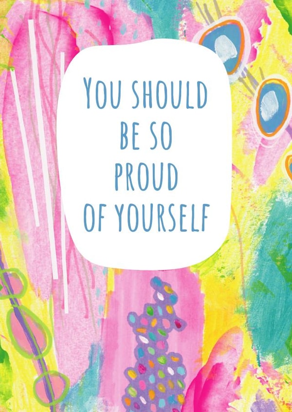 Abstract Art Inspirational Well Done Card created by size3art