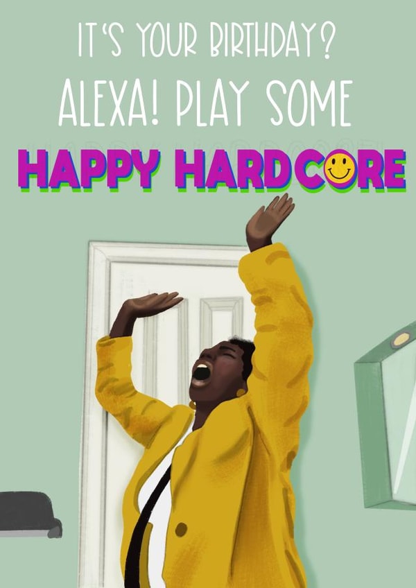 Motherland Meg Happy Hardcore Birthday Card created by Silky Rose Design