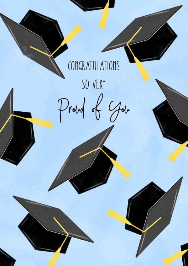 Cute Graduation Hat Card created by Paper Wishes Co