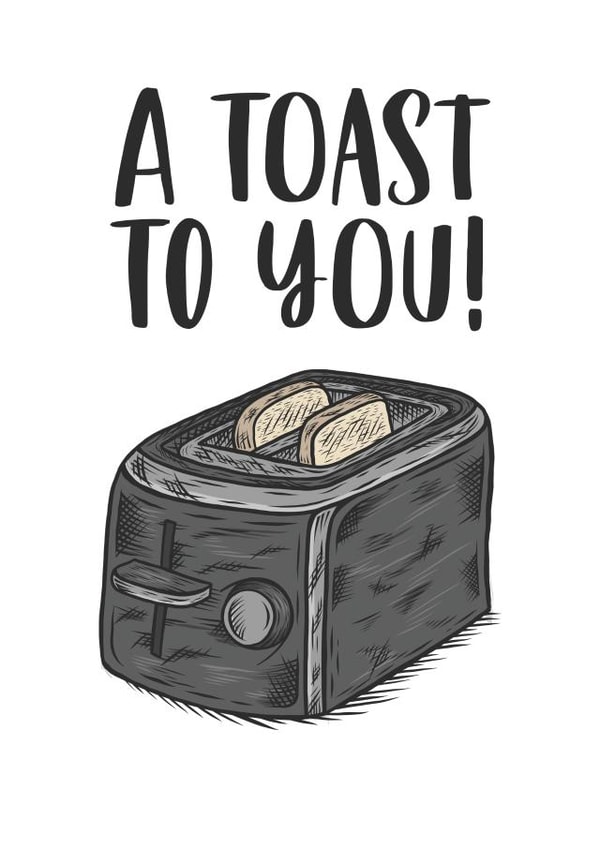 A toast to you congratulations card - Wedding card created by Prints With Personality