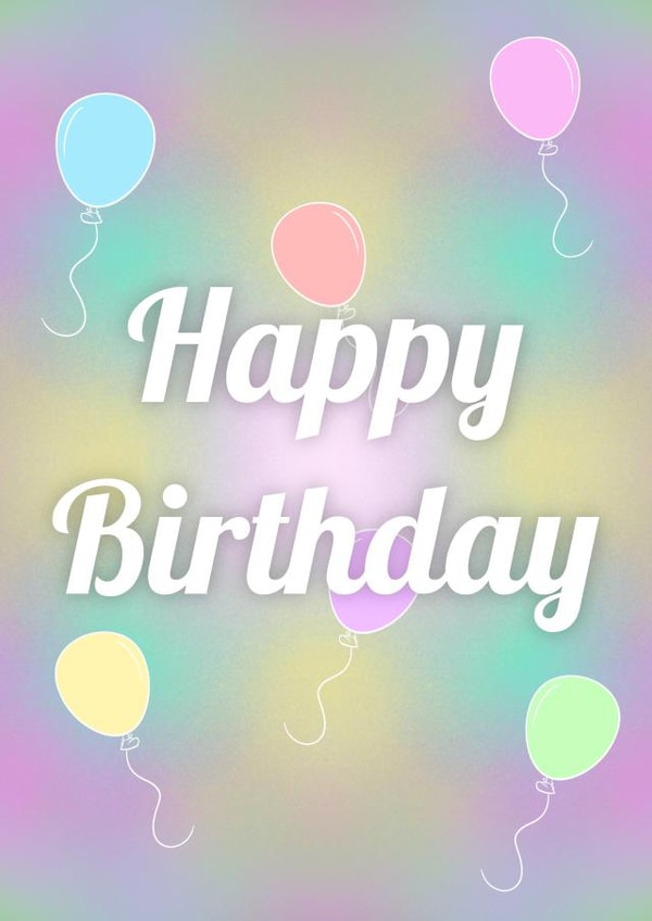 Happy Birthday - Pastel Delight created by Byers Design & Illustration