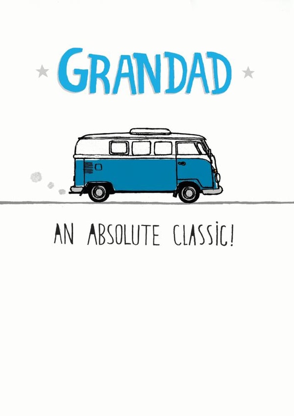 Grandad absolute classic camper van  created by Pencilface