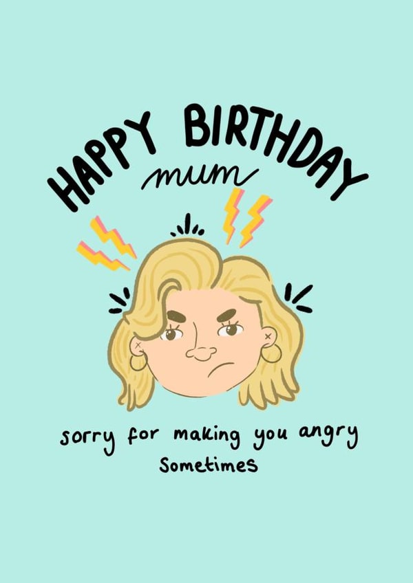 Apology Birthday Card for Mum created by Jessica Bygrave