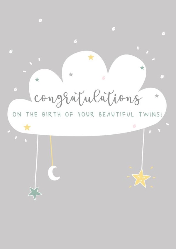 New Baby Twins Card created by Hey Little Ginger