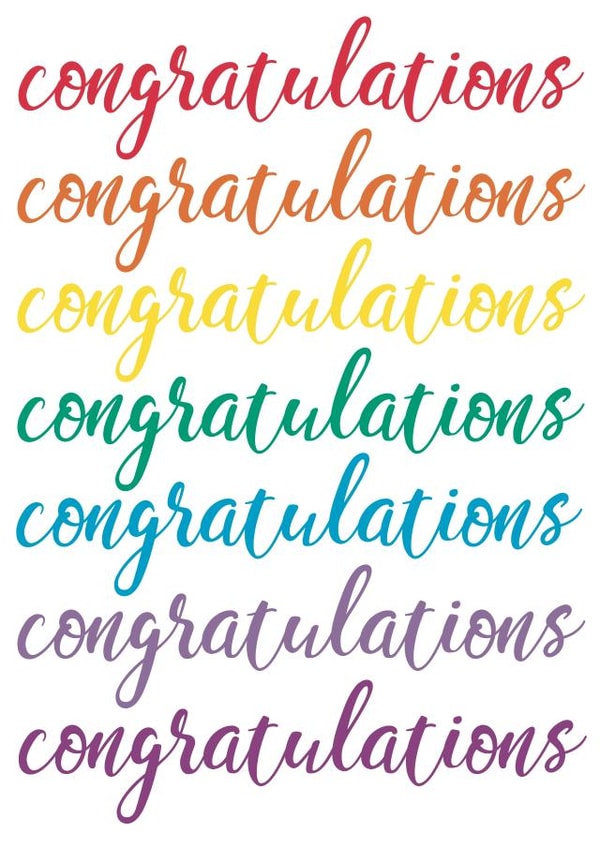 Congratulations card created by Cards by Becky