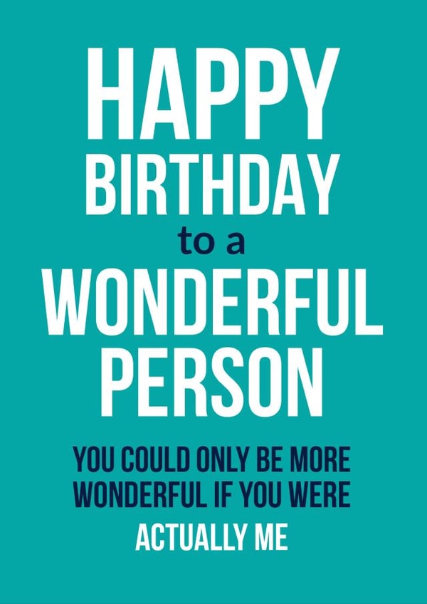 Cheeky wonderful person birthday card created by See-saw Cards