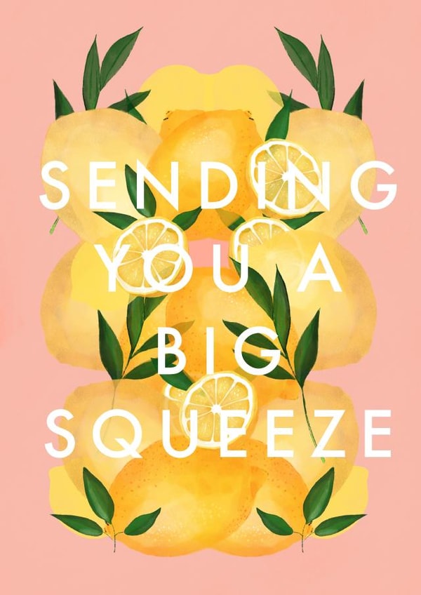 Sending You A Big Squeeze, thinking of you card created by Kate Fox