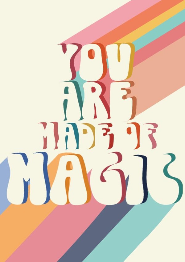 Made of Magic congratulations card created by Kate Fox