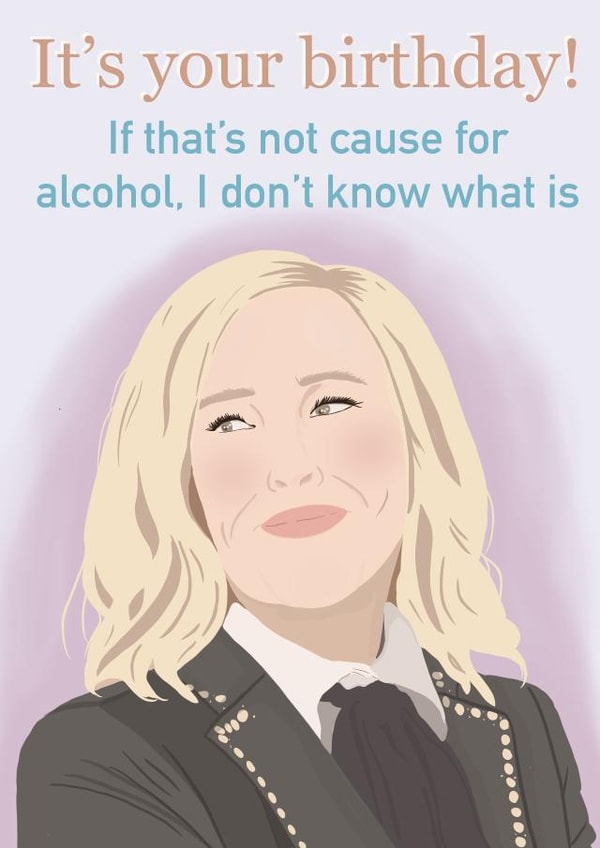 Moira Rose birthday card created by Jenks&Bébé