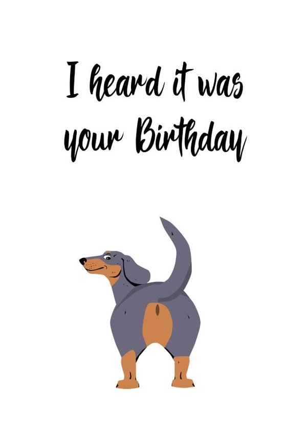 Dachshund butt created by Sean Ashton