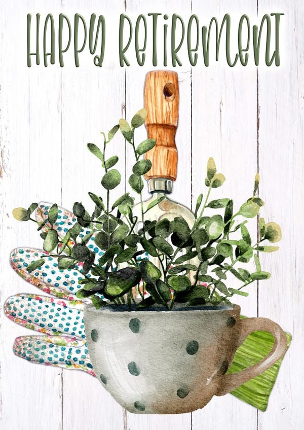 Celebrate having time to smell the roses with this Happy Retirement card. 1000 created by CardandFast