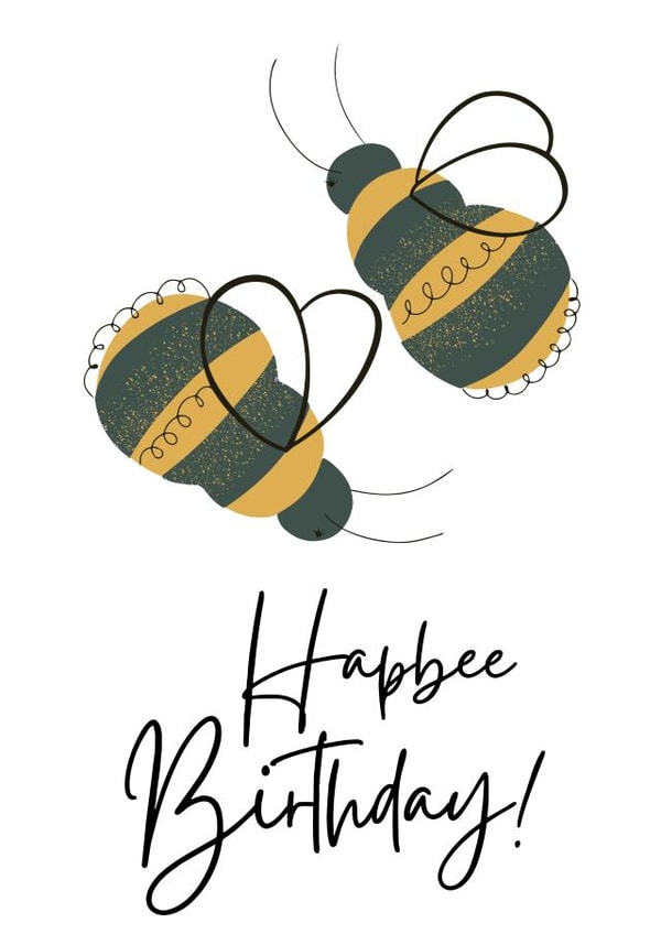 Hap-bee Birthday created by Rebecca Lynn