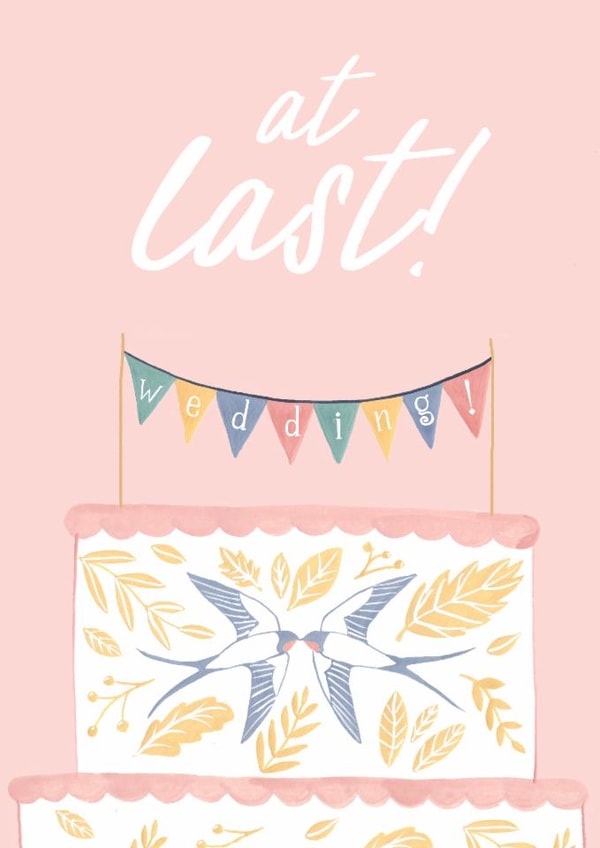 At Last! - Wedding Congratulations Card created by Callisto Design Co.