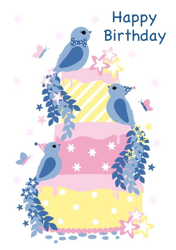 Party Birds Birthday Card created by Doodleens Designs