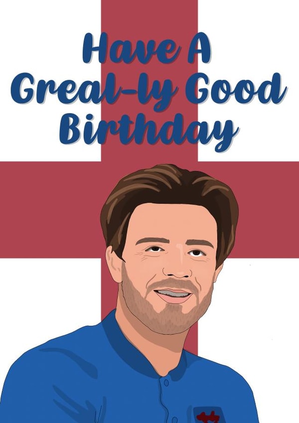 Jack Grealish Birthday Card 1001 created by The Foxy Lemon Co.