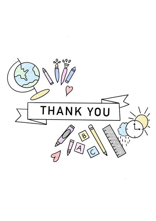 Thank You Teacher Card created by ABC cards