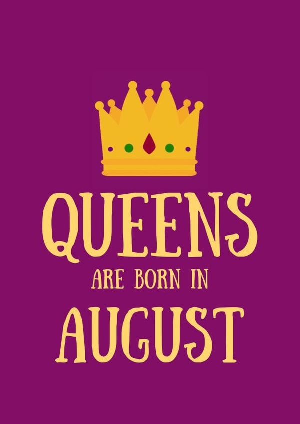 August Queen Birthday created by SJdesigns