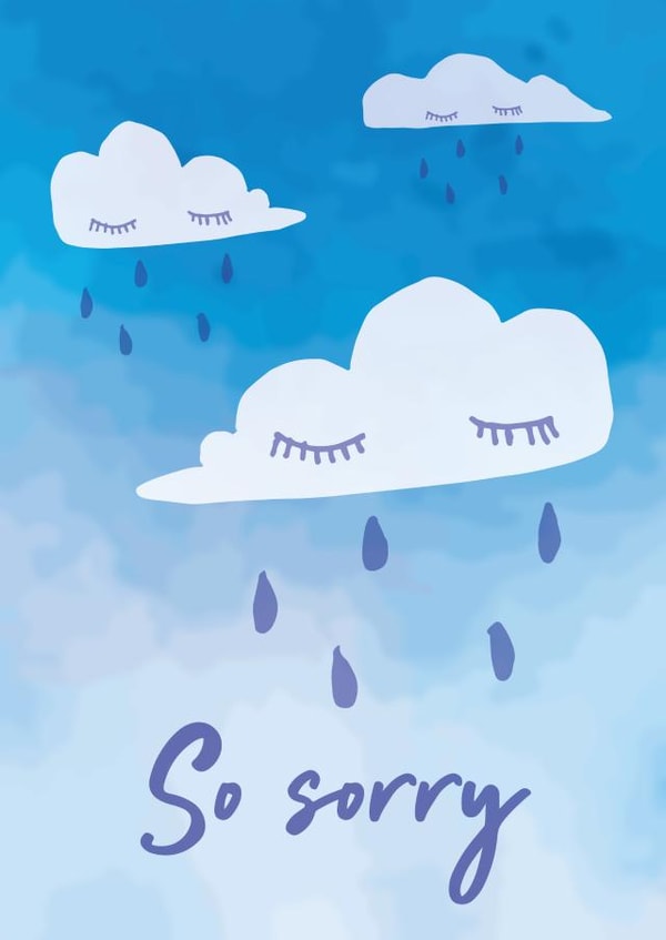 So sorry, Rainclouds created by Five bees