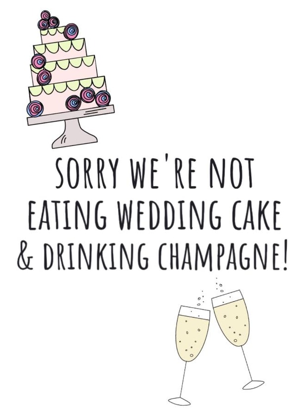 Would have been wedding day card - Illustrated card created by AKCreativeFinds