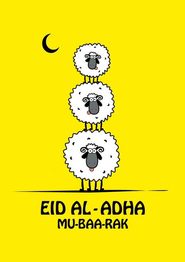 Quirky Eid Al-Adha Card created by DesignbyK_Creations