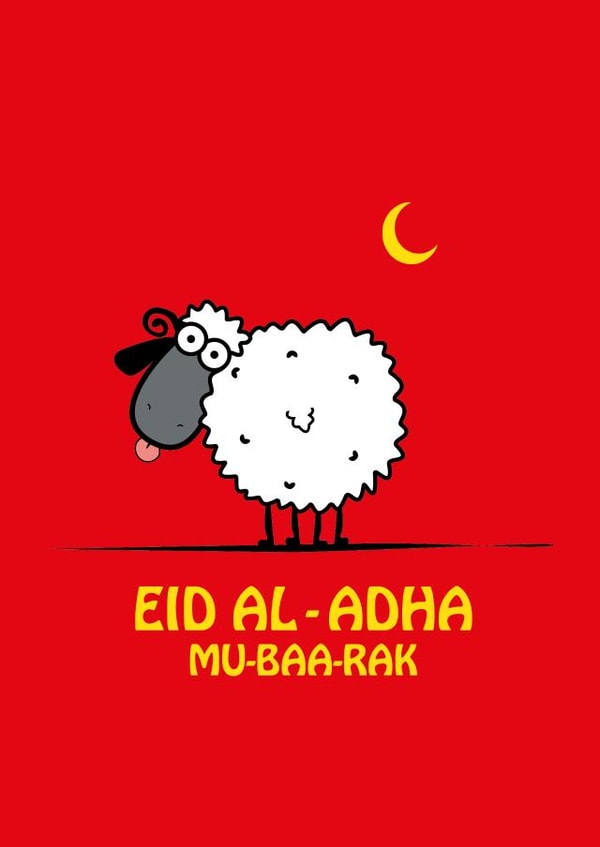 Quirky Eid Al-Adha card created by DesignbyK_Creations