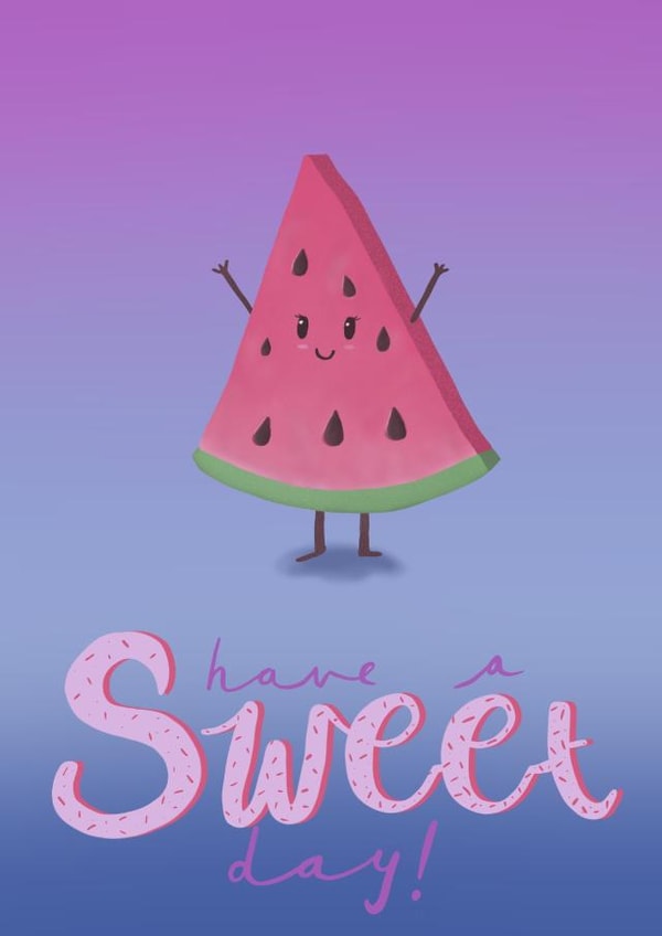 Watermelon Birthday created by Rosie Illustrations