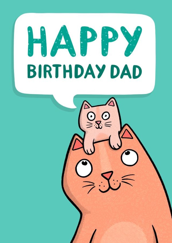 Happy Birthday Dad, Kitten Card created by Drawn to Cats