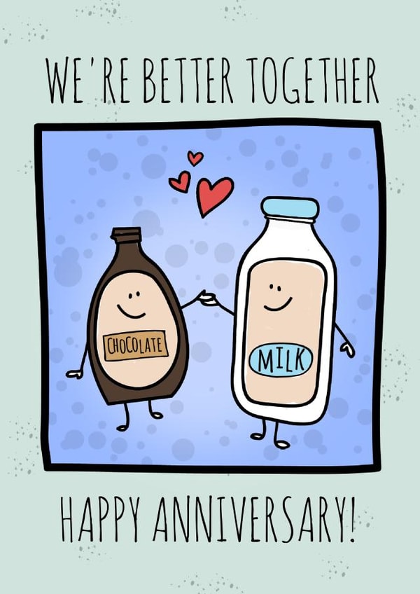 Chocolate and Milk Anniversary Card created by Lisa Crisafi
