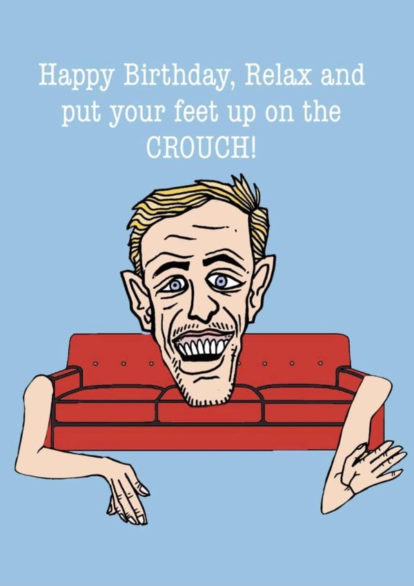 Peter Crouch Birthday Card created by Gibbo The Doodler