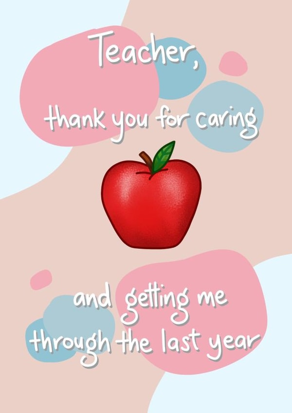 Thank you Teacher, for getting me through the last year created by @MarcoLooks