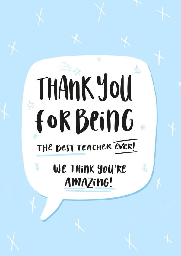 Thank you for being the best teacher ever! created by Fête