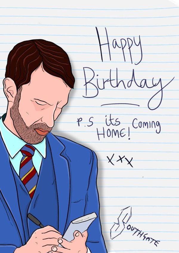 Southgate birthday card  created by Heeby Jeeby's