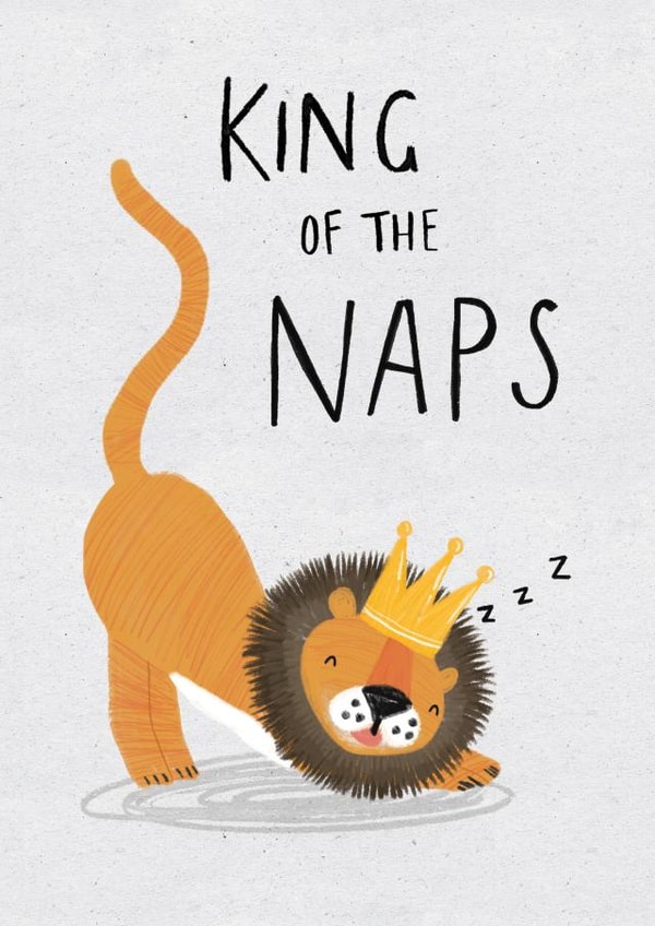King of the Naps birthday card created by Kelsey  Collings 