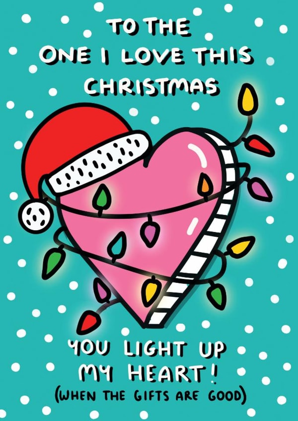 To The One I Love Christmas Card created by NICHOLA COWDERY ILLUSTRATIONS